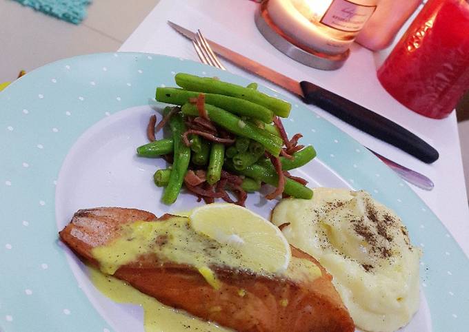 Resep Salmon panggang lebih enak dari pada di resto Anti Gagal