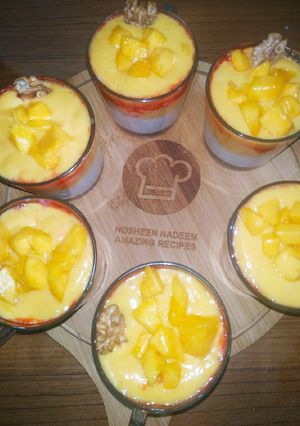 A picture of Mango sago dessert.