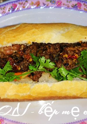 Hình của món Bánh mì thịt nướng.