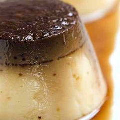 A picture of Shira's Puerto Rican cheese flan.