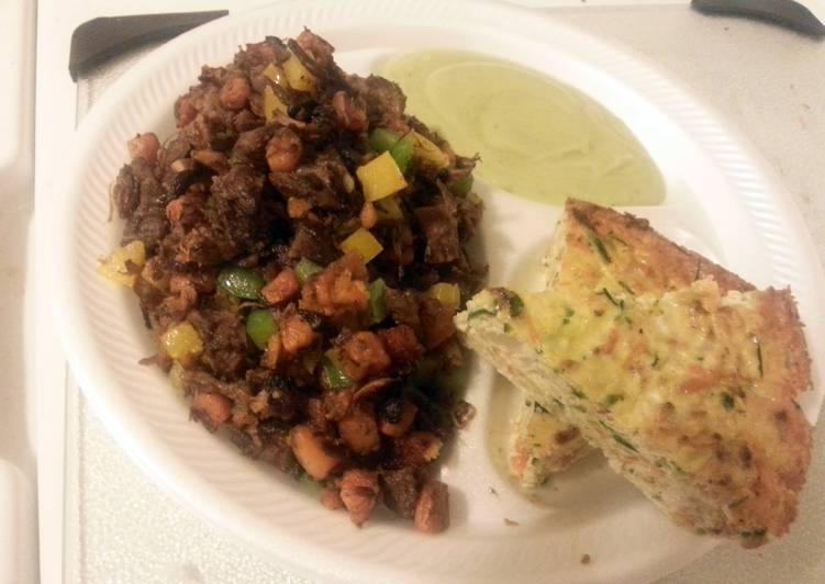 Recipe of Favorite Paleo sweet potato hash with crust-less veggie quiche