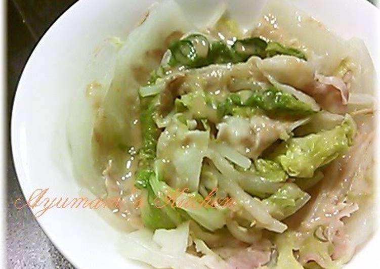 Recipe: Appetizing Layered and Simmered Napa Cabbage and Pork