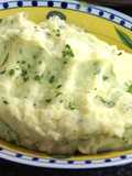 Puré de papas al ajillo