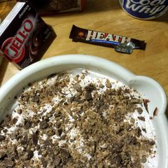 A picture of Death by Chocolate (layered dessert).