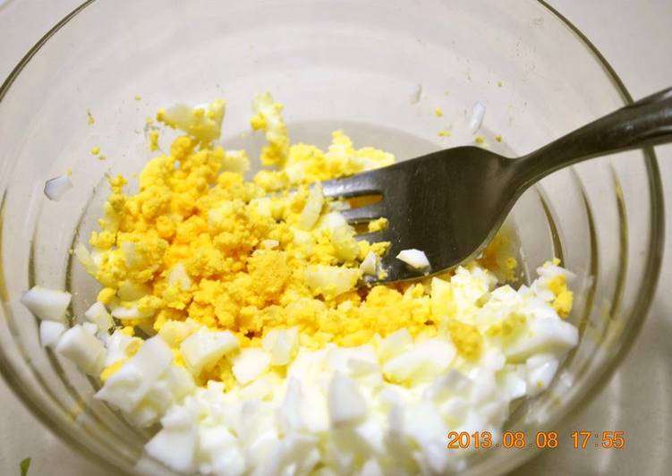 minced boiled egg recipe main photo