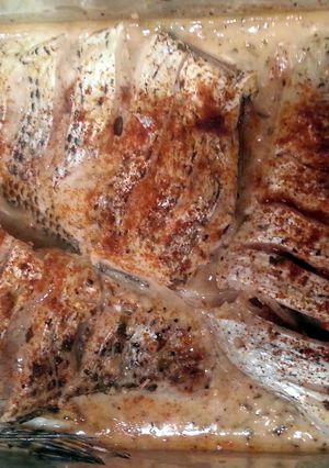A picture of Lemony Baked Fish.