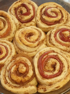 A picture of Bacon Rolled Cinnamon Buns.