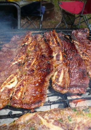 A picture of Classic BBQ Kalbi for Outdoor Grilling.