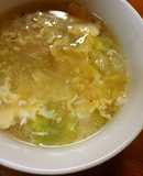 Thick Chinese Soup with Chinese Cabbage and Egg