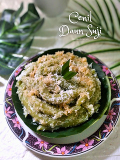 Foto resep Cenil Tepung Ketan Daun Suji