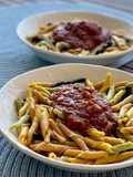 Pasta italiana con salsa de tomate casera🍝🇮🇹