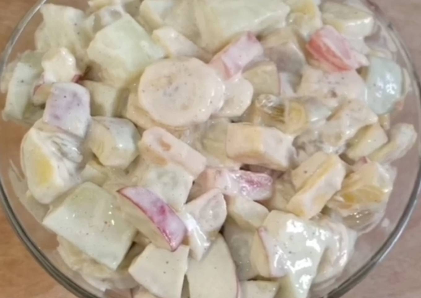 Cream fruits and dry fruits chart #cookpadramadan