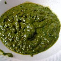 A picture of pesto.