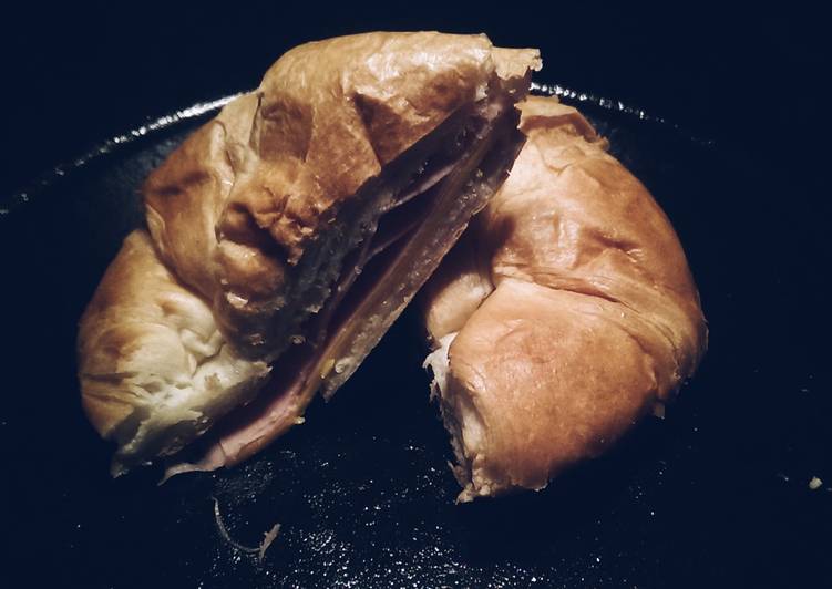 Steps to Prepare Award-winning The “im feeling fancy” croissant sandwich