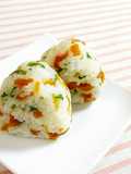 Easy Pickled Vegetable and Shiso Rice Balls (Onigiri)