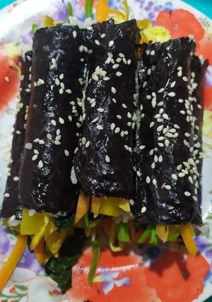 Foto resep Mayak kimbap (마약 김밥) /mini kimbap