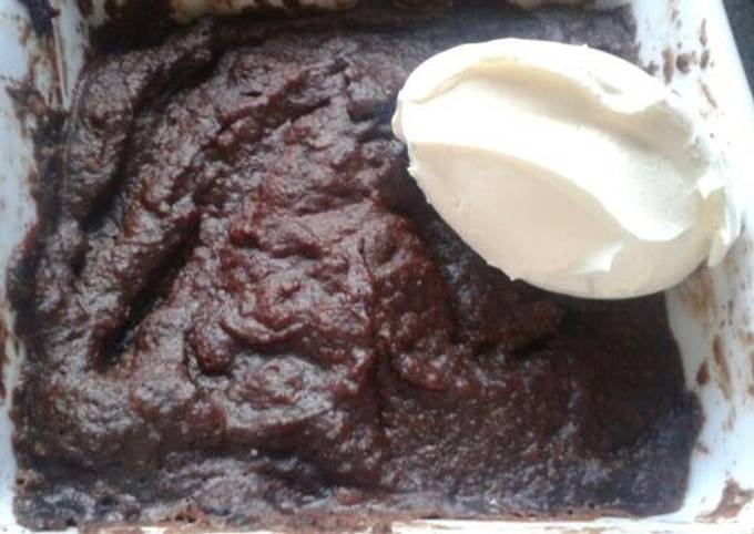 rich cocoa almond microwave cake lchf recipe main photo