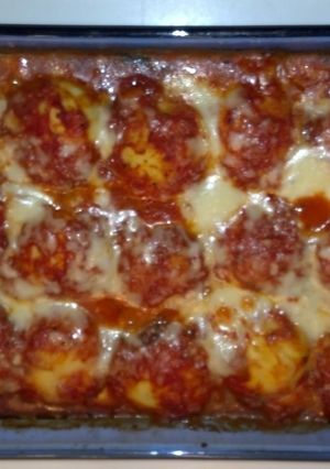 A picture of Baked Ravioli.