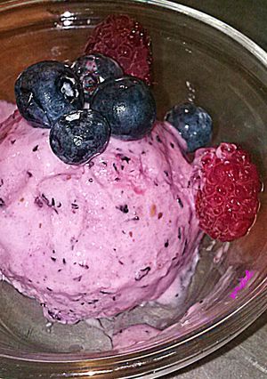 A picture of Cool Berry Frozen Yogurt.