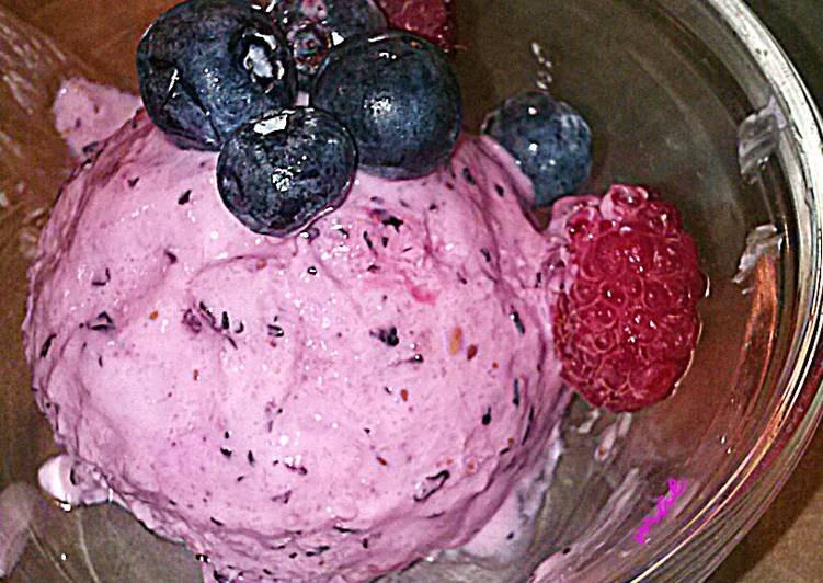 Recipe of Homemade Cool Berry Frozen Yogurt