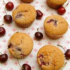 A picture of American Cherry Muffins.
