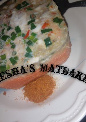 A picture of BEAN CAKE(moi-moi with egg).