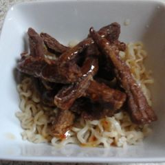 A picture of My Crispy Chili Beef with Noodles 😉😆.