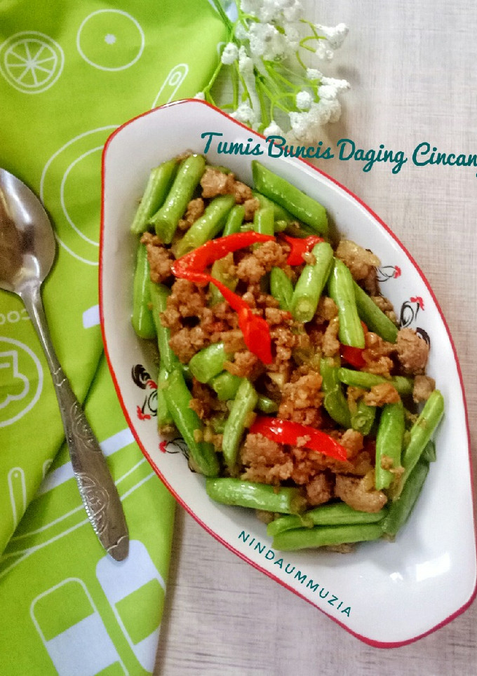 Foto resep Tumis Buncis Daging Cincang