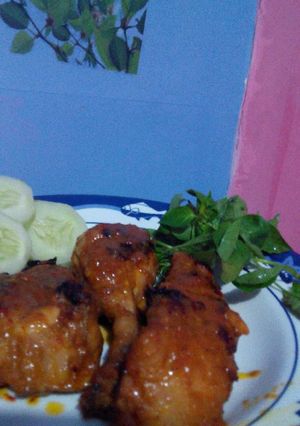 Foto resep ayam panggang bumbu rujak