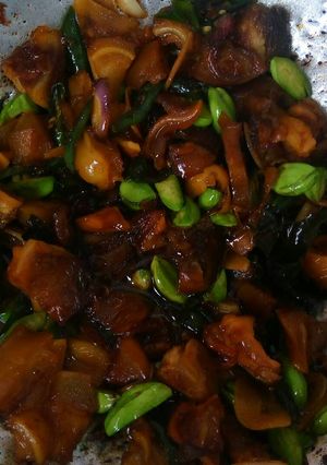 Foto resep Oseng cingur Pete Lombok ijo