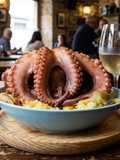 Pulpo cocido con patatas