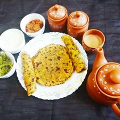 A picture of Methi thepla.
