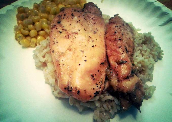 Steps to Prepare Any-night-of-the-week low calorie maple glazed chicken breast