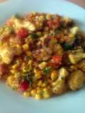 Vickys Roast Spiced Cauliflower & Corn Salad GF DF EF SF NF