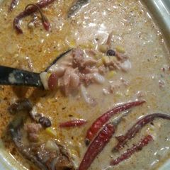 A picture of Spicy white chicken chilli crockpot.