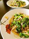 Spaghetti Aglio e Olio with Nanohana and Fermented Krill