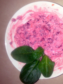 A picture of Beetroot and carrot salad.