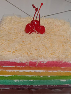 Foto resep Rainbow Cake Kukus