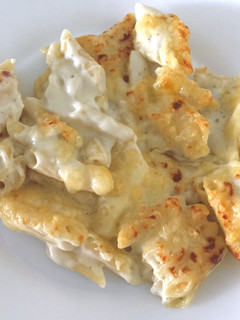 Una foto de Macarrones con queso azul