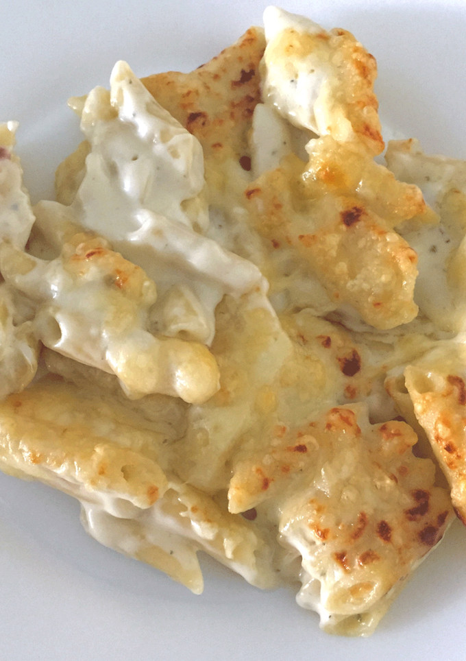 Una foto de Macarrones con queso azul