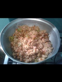 Una foto de Arroz chino casero