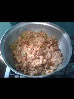 Una foto de Arroz chino casero