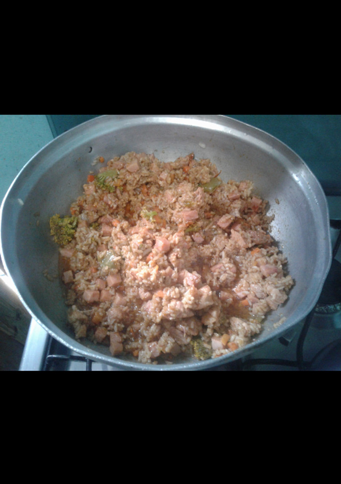 Una foto de Arroz chino casero