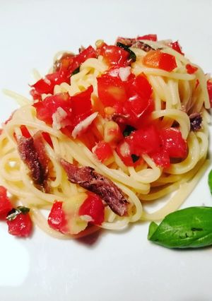 Foto di Pasta con dadolata di pomodoro !