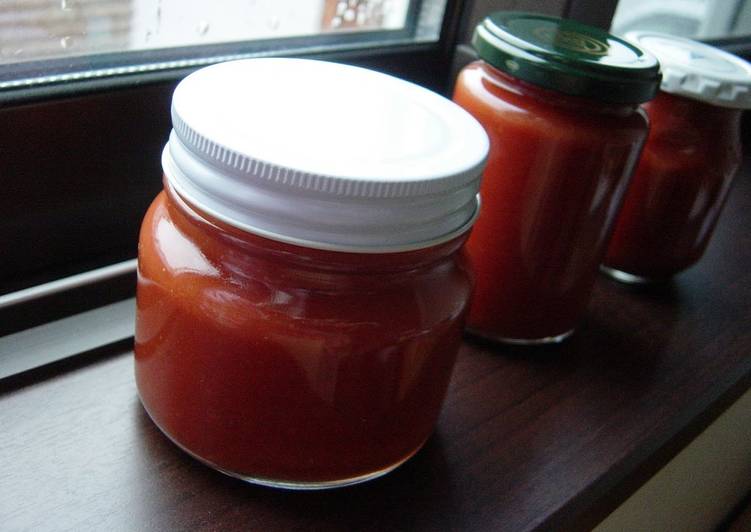 How to Prepare Homemade Preservative-free Tomato Ketchup in 28 Minutes for Beginners