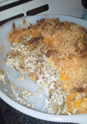 A picture of Not Your Average Green Bean Casserole.
