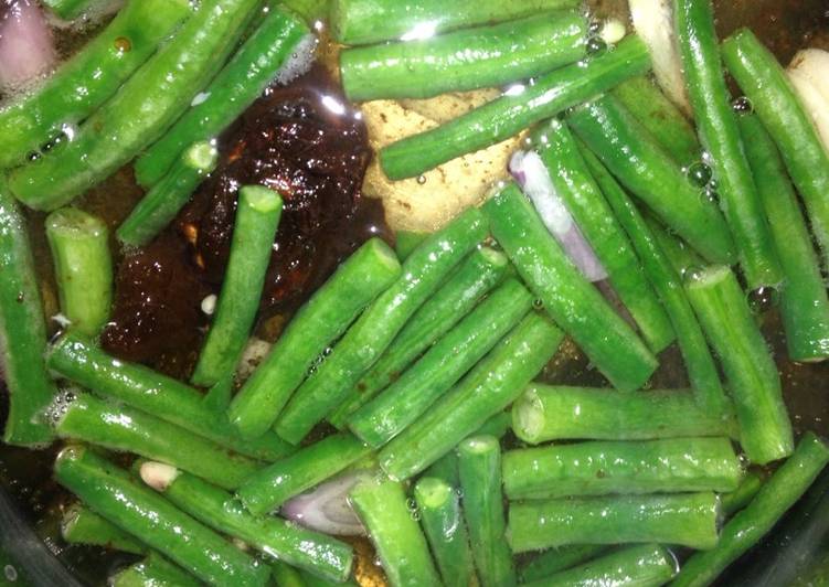 Sayur asem kacang panjang bening ala my mom