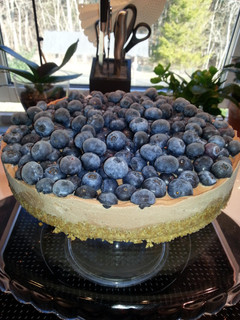 A picture of No Bake Nuttella Cheesecake.