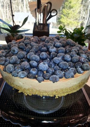 A picture of No Bake Nuttella Cheesecake.