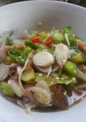 Foto resep Cacah belimbing sayur ikan asin
